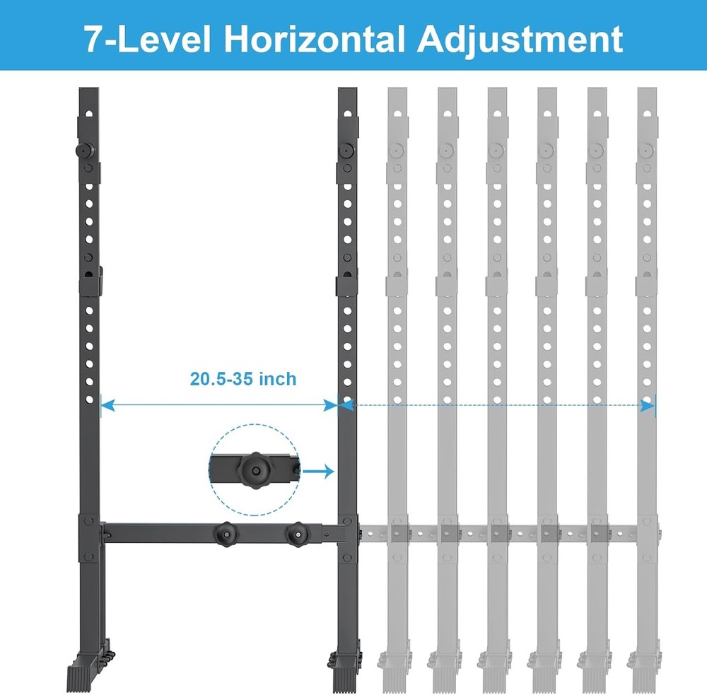 Barbell Rack Squat Stand Adjustable Bench Press Rack 550LBS Max Load
