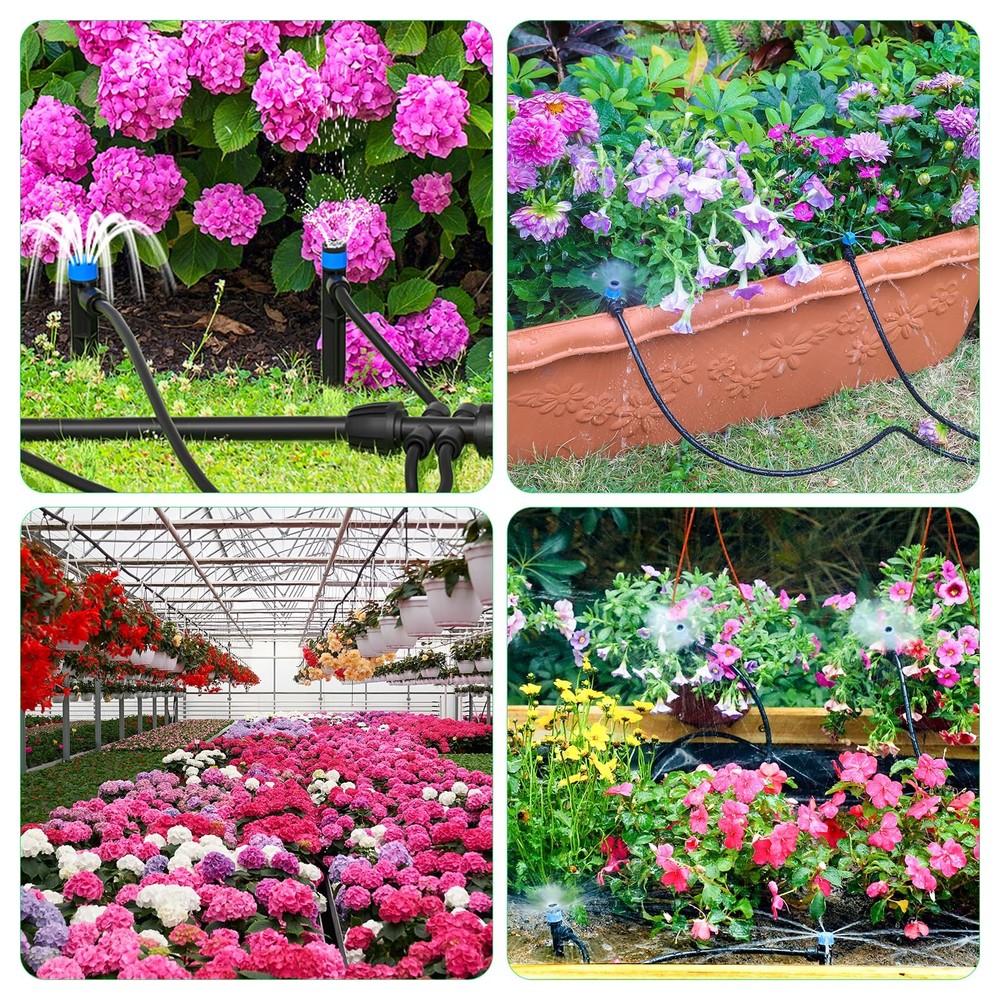 Drip Irrigation System, 230FT Garden Watering System with Quick-to-Connect Fi...