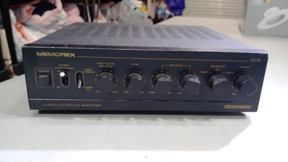 Memorex DS-10 Dolby Surround Sound Amplifier Untested Power Up