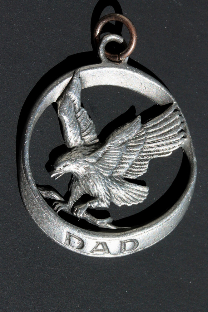 Vintage Father's Day pendant eagle "DAD"