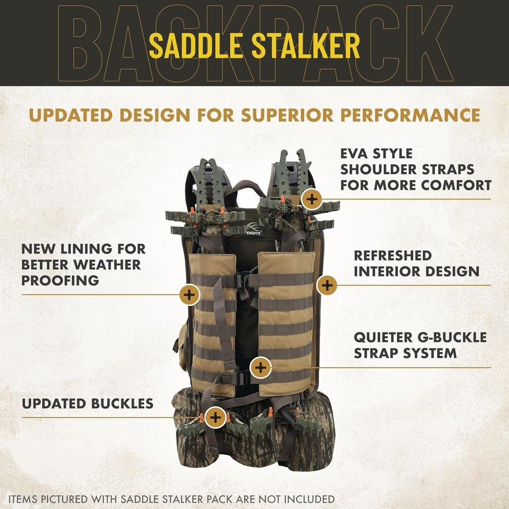 Hunting by frogg toggs Saddle Stalker Hunting Backpack Solid Elements Brown