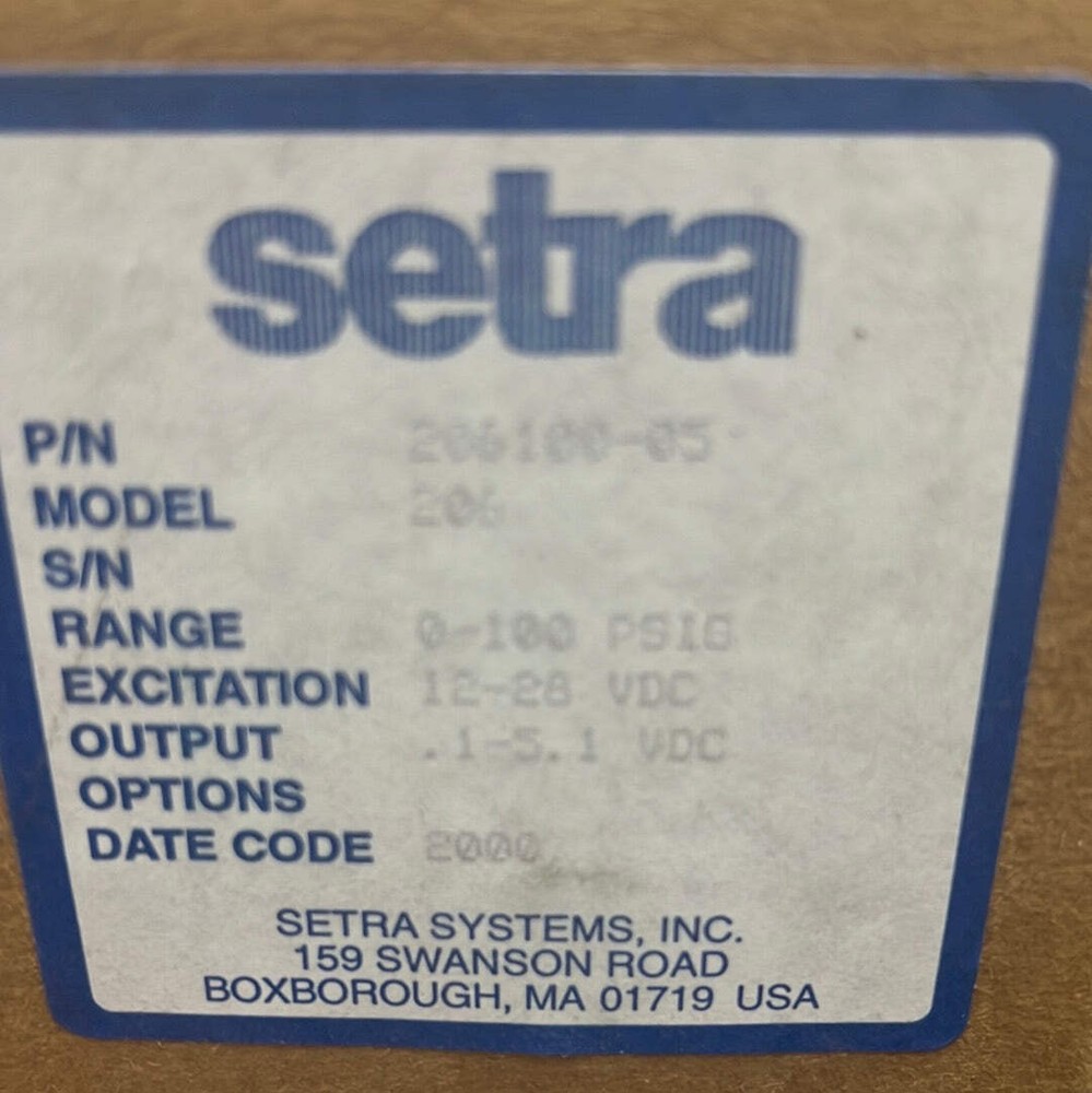 Setra 206100-05 Transducer