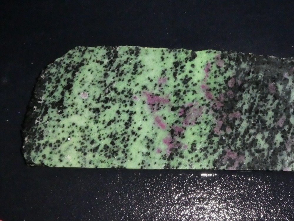 Ruby & Zoisite - 7 1/4"  x 3 3/8--rough for cabbing-display -science-geology