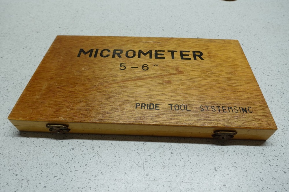 Pride Tool Systems 5-6" Micrometer in Box LIGHT GREEN