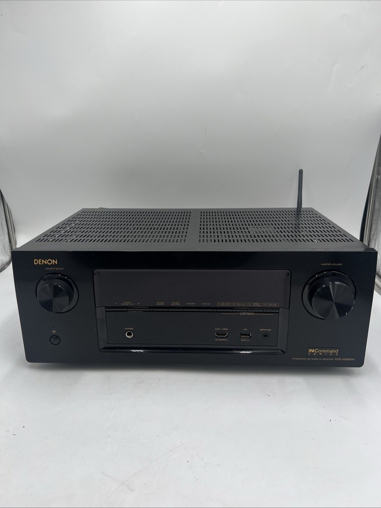 Denon In-Command AVR-X2200W 7.1 Channel Receiver - Powers On - As Is