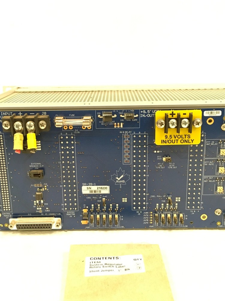 Daniels Electronics SR-39-1 Power Amplifier System w/Receiver, Transmitter & Mic