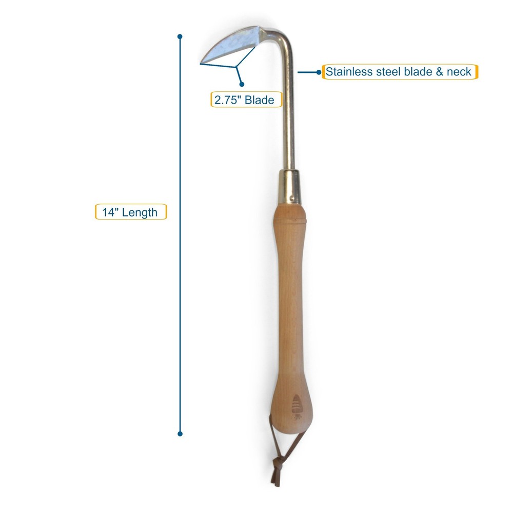 Cape Cod Weeder Hand Garden Weeding Tool - Stainless Steel