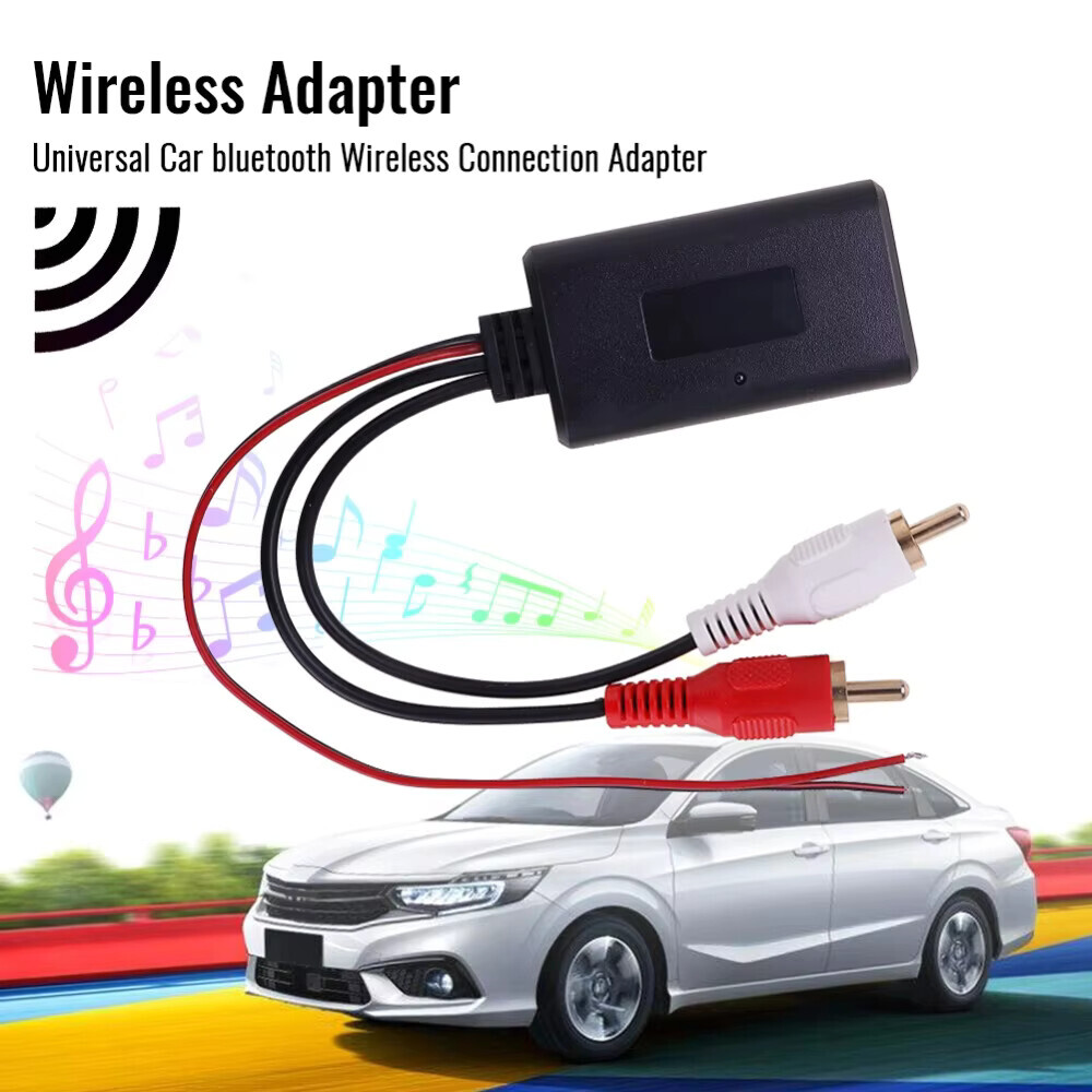 12V Car bluetooth Receiver Module Audio AUX 2RCA Interface Adapter For Vehicles