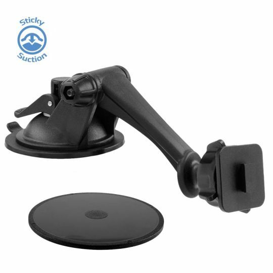 Sticky Suction Windshield or Dash Mount with 3" Arm with Single T Adapter