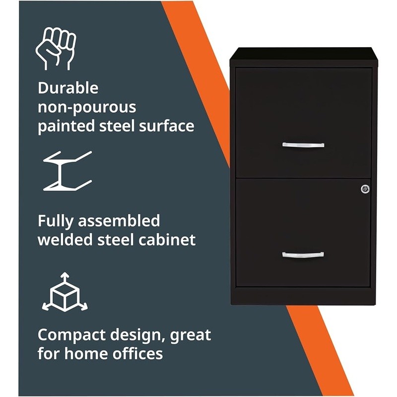 Efficient Home Office File Cabinet Lockable Steel Drawer Storage Solution New