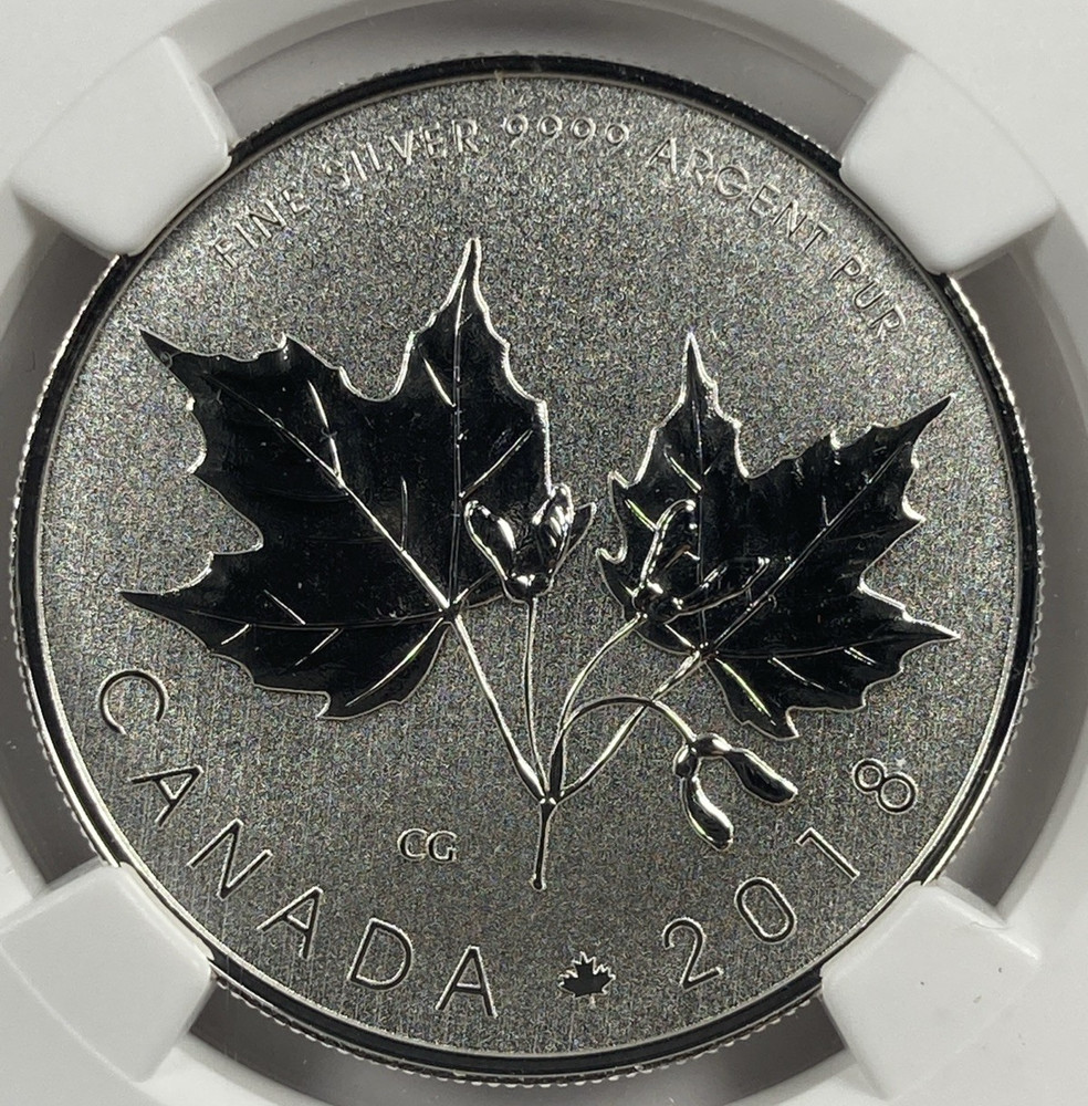 2018 Canada Silver  $10 Maples. NGC SP 70. First Release.  1oz ASW