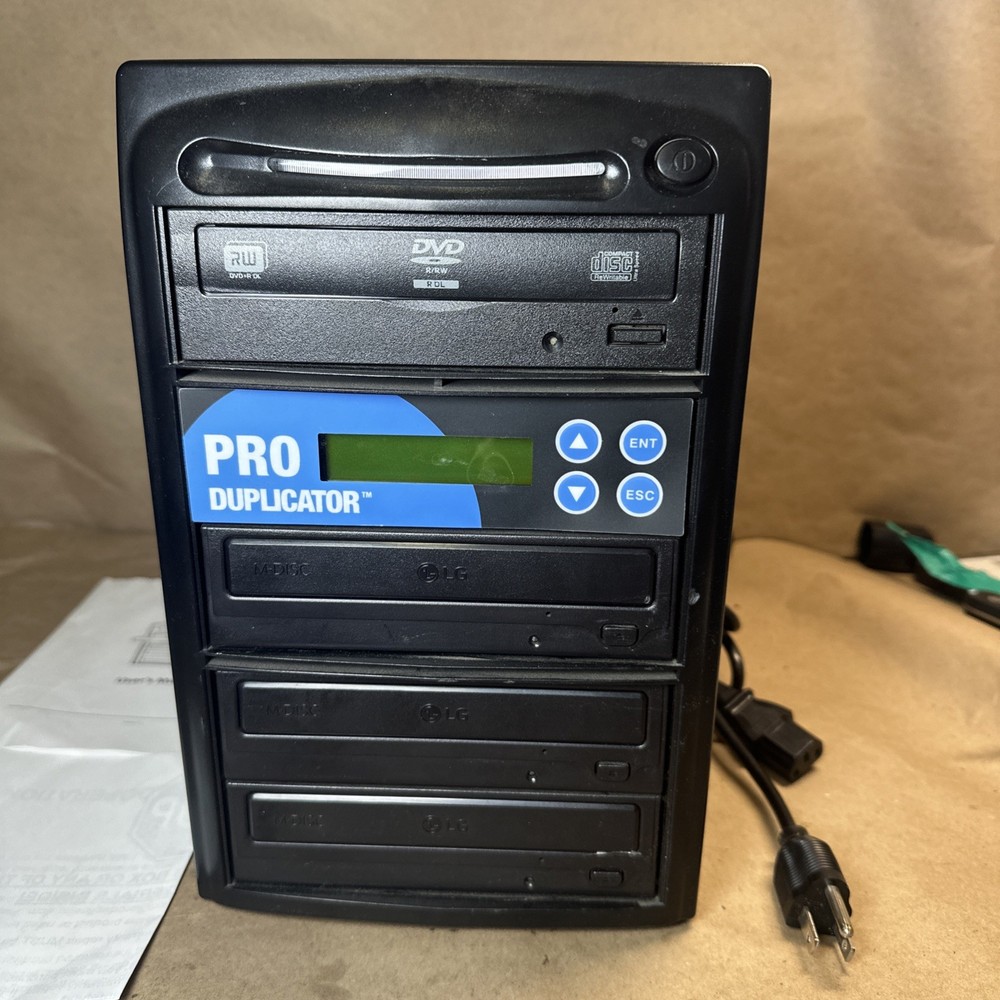 LG PRO Duplicator 1-3 Burner 24X SATA CD DVD Duplicator Duplication Tower