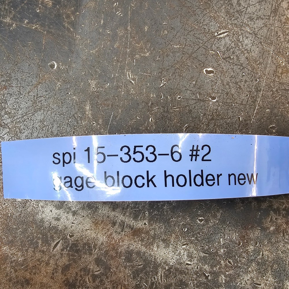 SPI 2.25" Capacity 4.175" OAL Rectangular Gage Block Stack Holder 15-353-6 #2