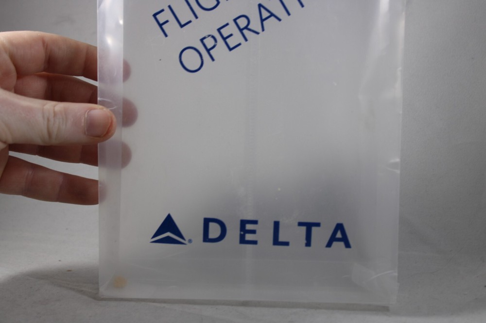 Delta Airlines - Flight Operations Bag - Storage - Hook Loop Folder