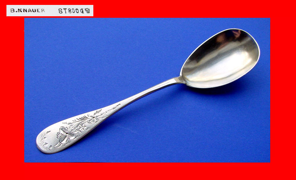 Beautiful Serving Spoon, B. KNAUER, 800 Silver A482