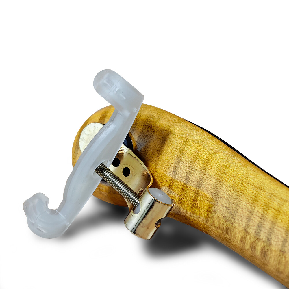 3/4 4/4 Violin Shoulder Rest Maple Tiger Stripe Adjustable Height Smooth
