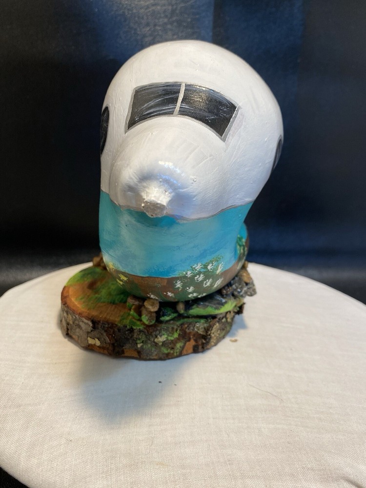 Handmade Hand Painted Funky Gourd Vintage Camper