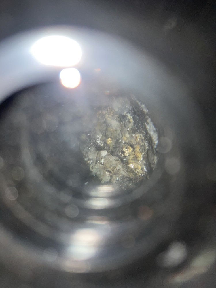 Gold Crystalline With Black And White Crystalline