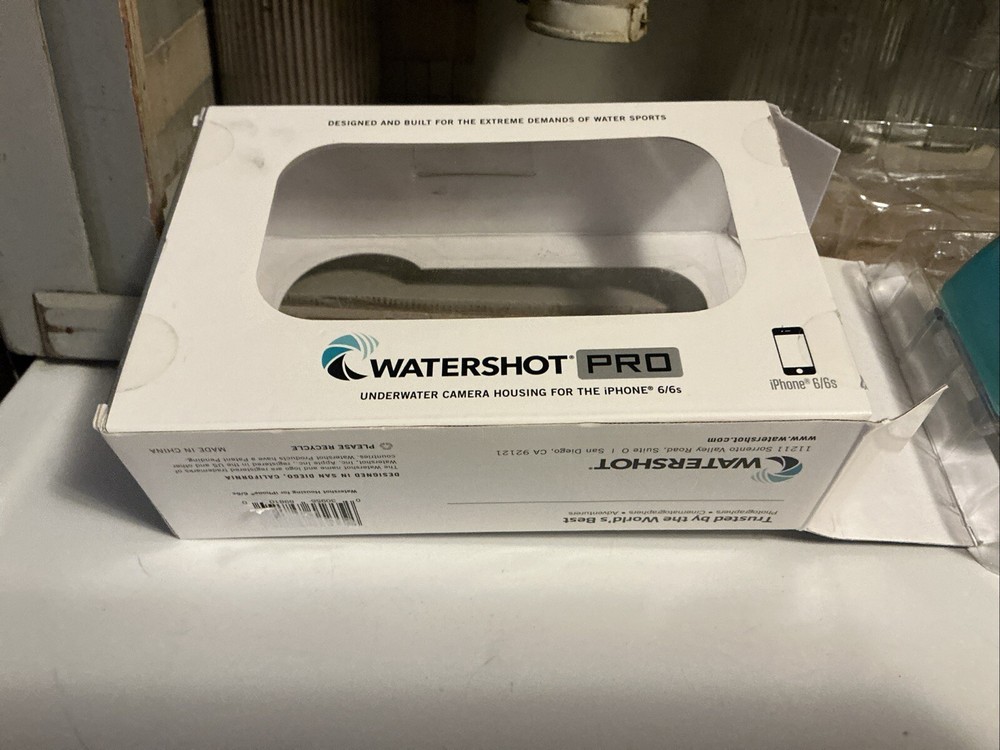 Watershot® PRO Housing for iPhone 6/6s Black Blue Limpet Shell