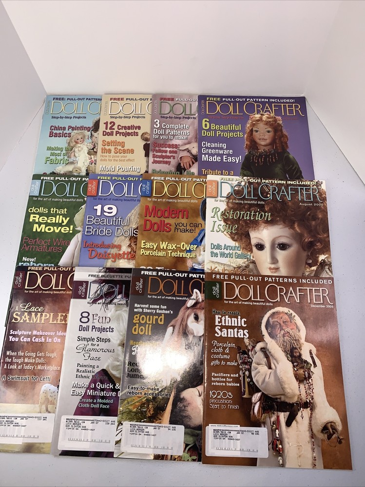 Doll Crafter  full year set 2005 12 issues Crafter Magazines