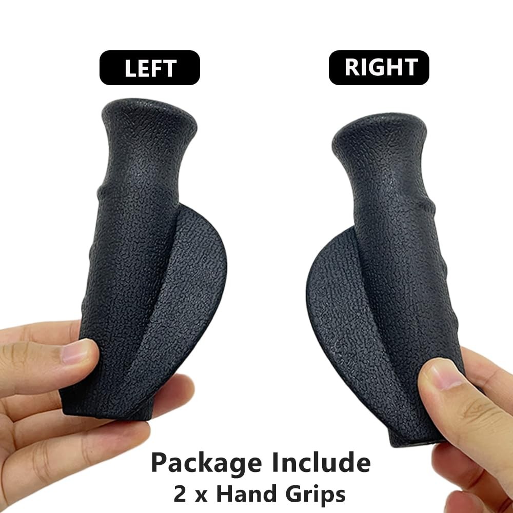 Rollator Hand Grip for Rolling Walker Replacement - 7/8" (20mm) ID, Black-A