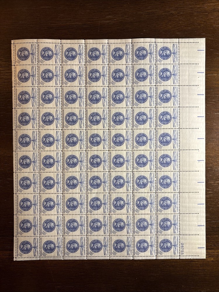 1165 US Mint Sheet, 4 Cent Gustaf Mannerheim,￼ Finland, Mint ￼NH