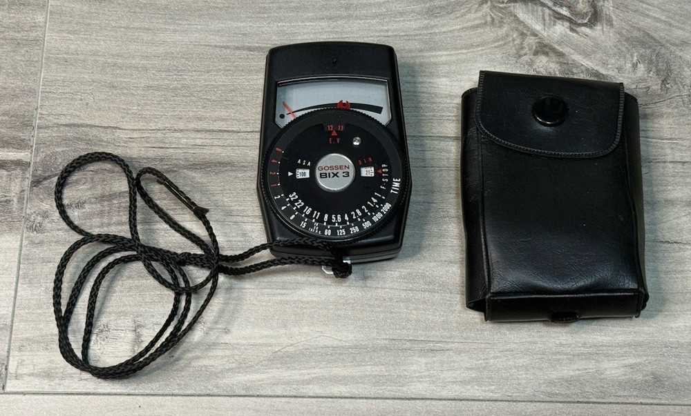 GOSSEN BIX 3 LIGHT / EXPOSURE METER With STRAP & POUCH