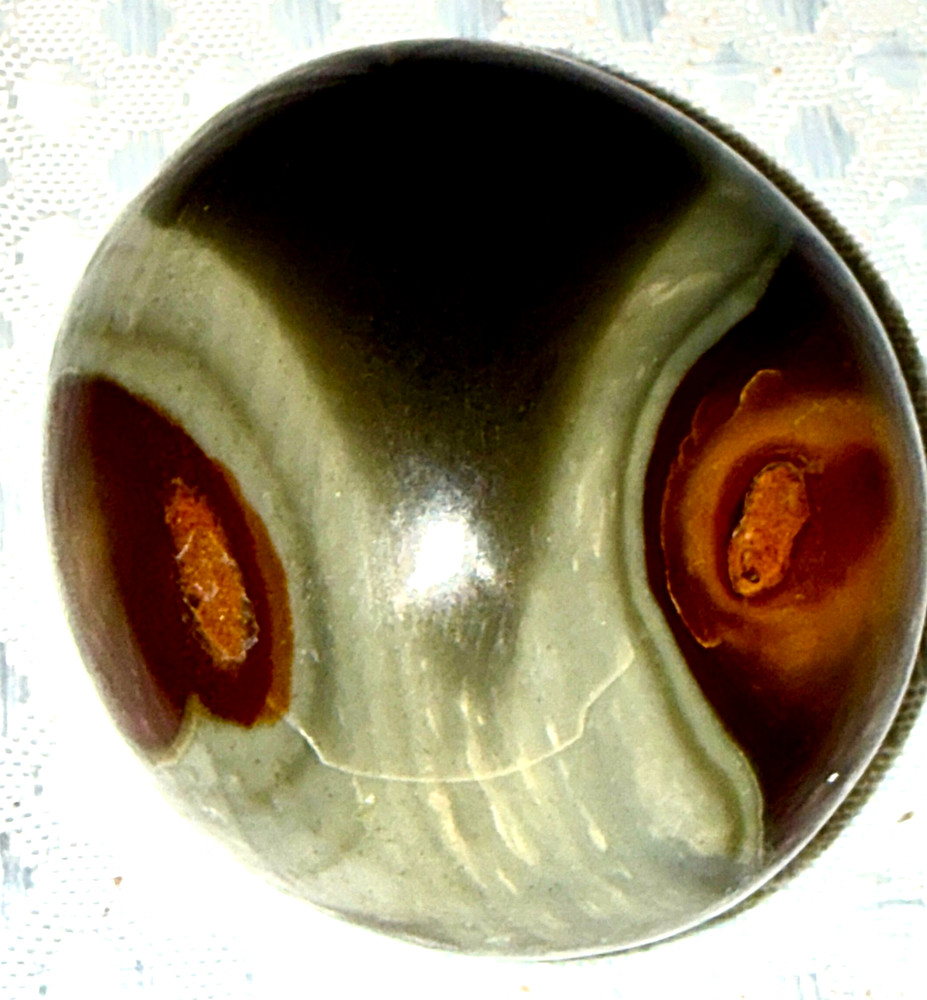 Polychrome Jasper Stone with Alien Face 59 grams   #630