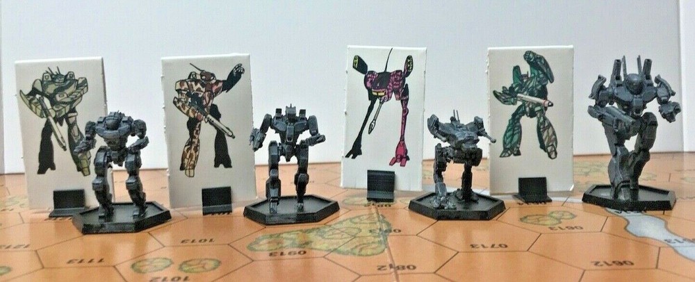 Battletech Miniatures - Starter Pack - 14x Essential Classic Minis + Hexbases