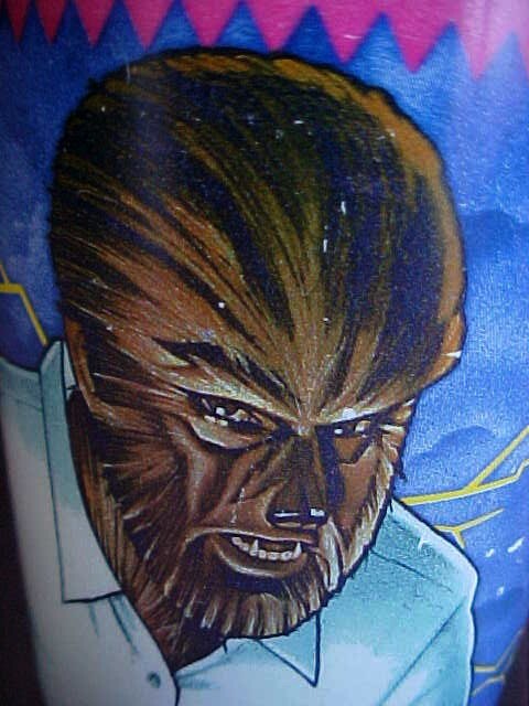 Universal Monsters Wolfman Cup Pizza Hut 1992