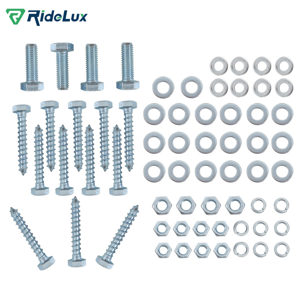 4× 8" Galvanized Swivel Top Bunk Bracket Kit W/ Hardware For Boat Trailer 2x3