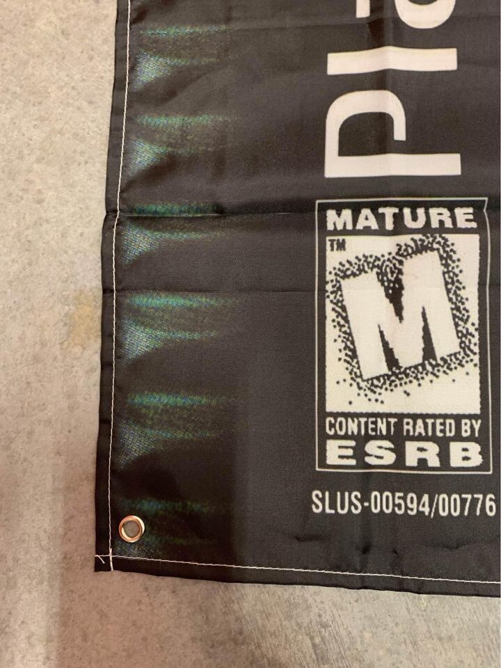 Metal Gear Solid Custom Wall Flag Tapestry 3 x 3 Ft, PS1