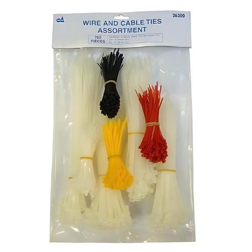 Tool Aid 26200 Wire & Cable Tie Assortment, Material Nylon 6/6