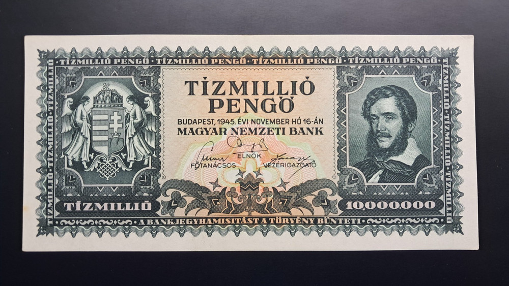 Hungary 10'000'000 Pengö 1945 Unc