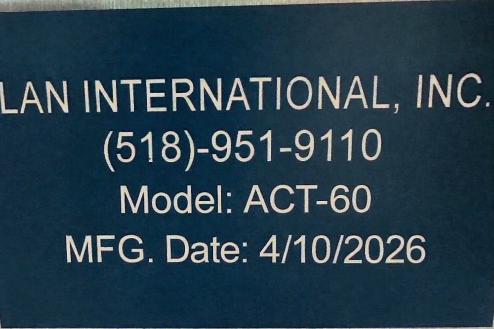 Dual 60" Stainless Rotary Accumulation Buffer Table Packaging Conveyor Labeling