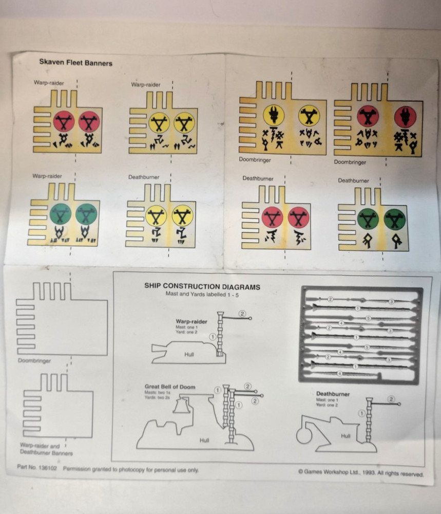 Warhammer Skaven fleet Banners