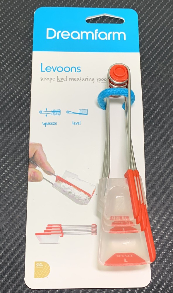 Levoons 4 Piece Stainless Steel / Polypropylene Scrape Measuring Spoon Set *NEW*