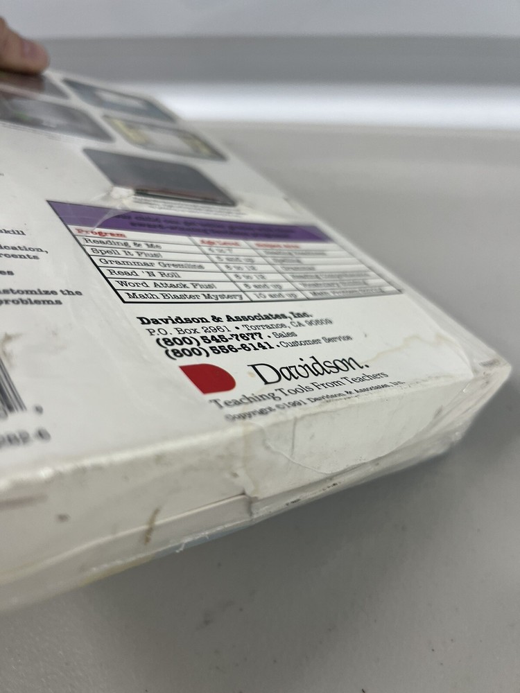 Math Blaster 1991 Software Davidson Math Blaster Software New PC Floppy Disk