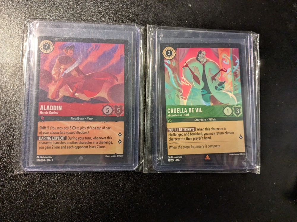 Lorcana First Chapter Ruby Emerald Starter Deck Equivalent PART-FOIL VERSION