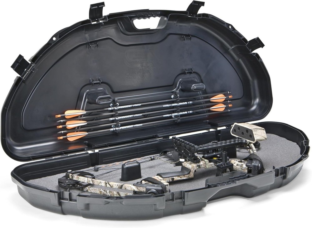 Protector Compact Bow Case, Black, Hard Bow Case, Holds up to Five Arrows, An...