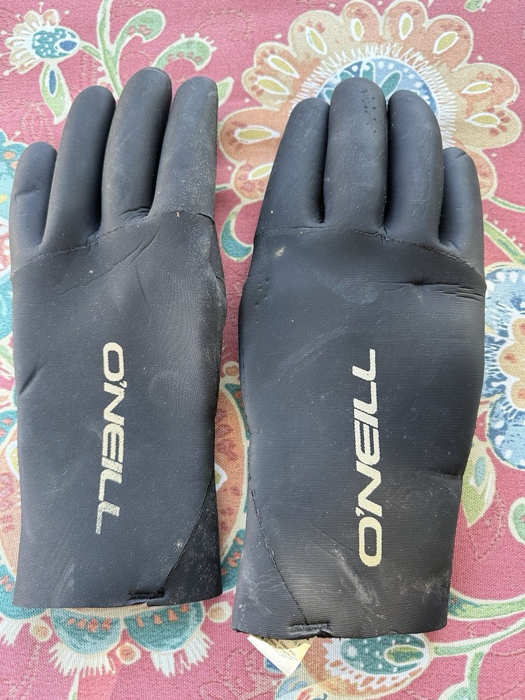 O'Neill Black Diving Gloves Size XL