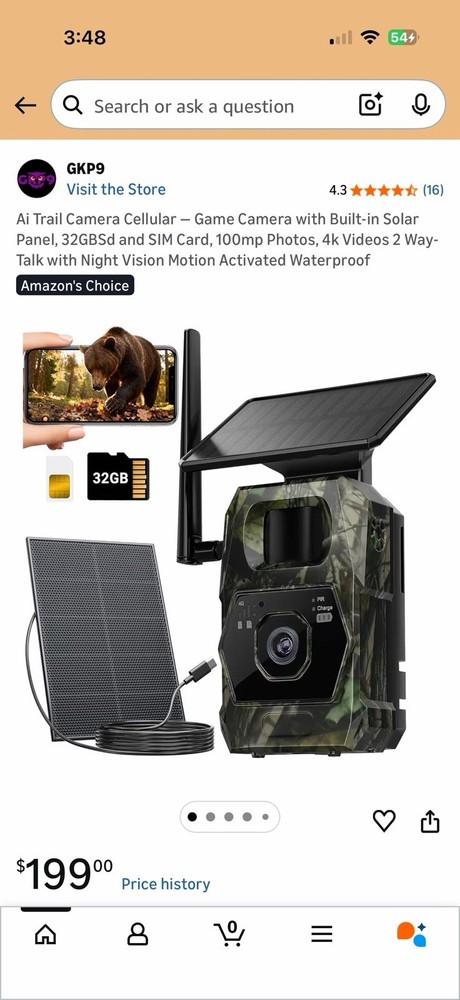 Solar 4G Ai Trail Camera