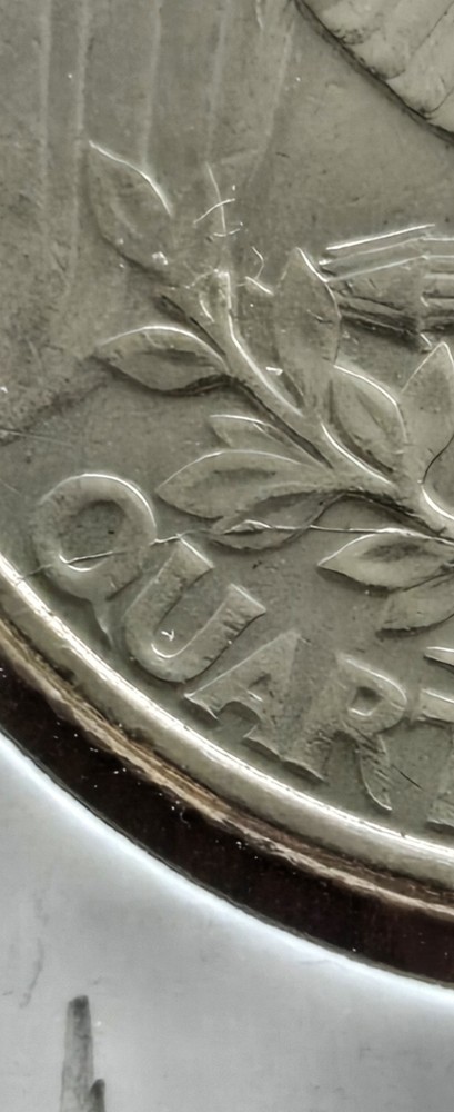 17pc Lot Washington Quarter Die Breaks / Cracks Errors OBV /REV