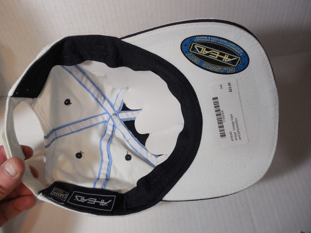 Ahead St. Marlo Classic Cut Strap Back w Tags Hat Cap