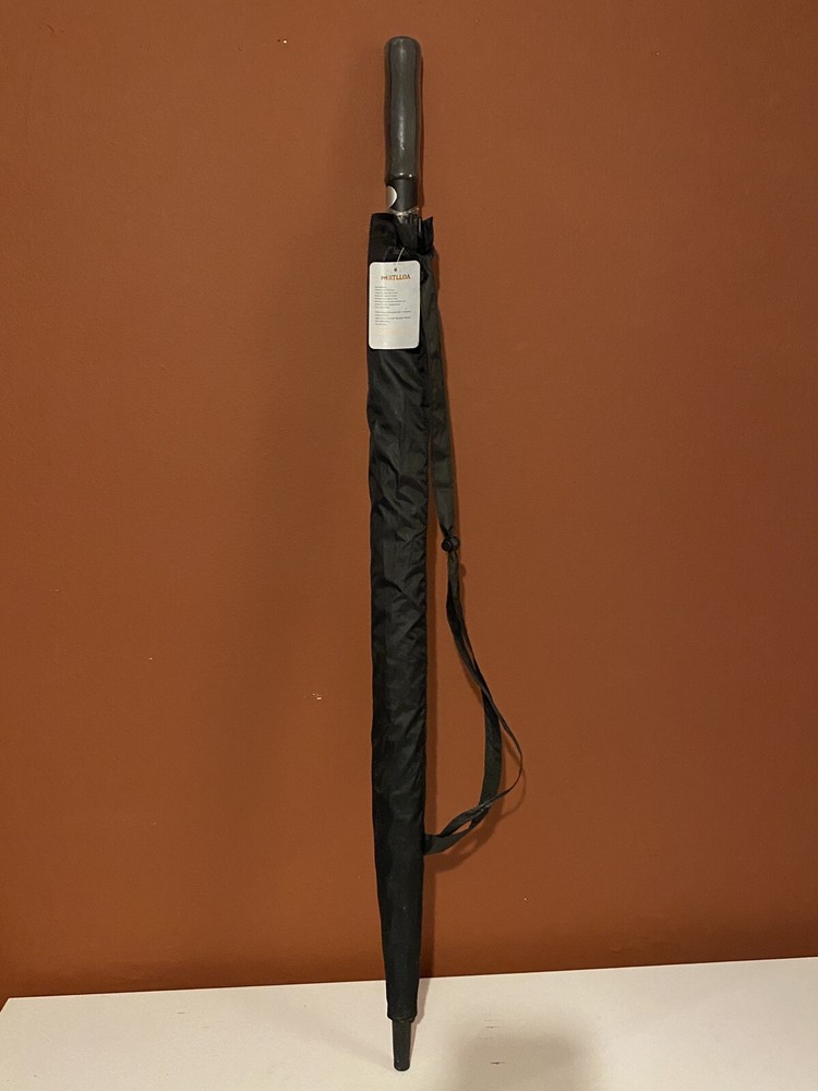 MRTLLOA 62 Inch Automatic Open Black Golf Umbrella Large