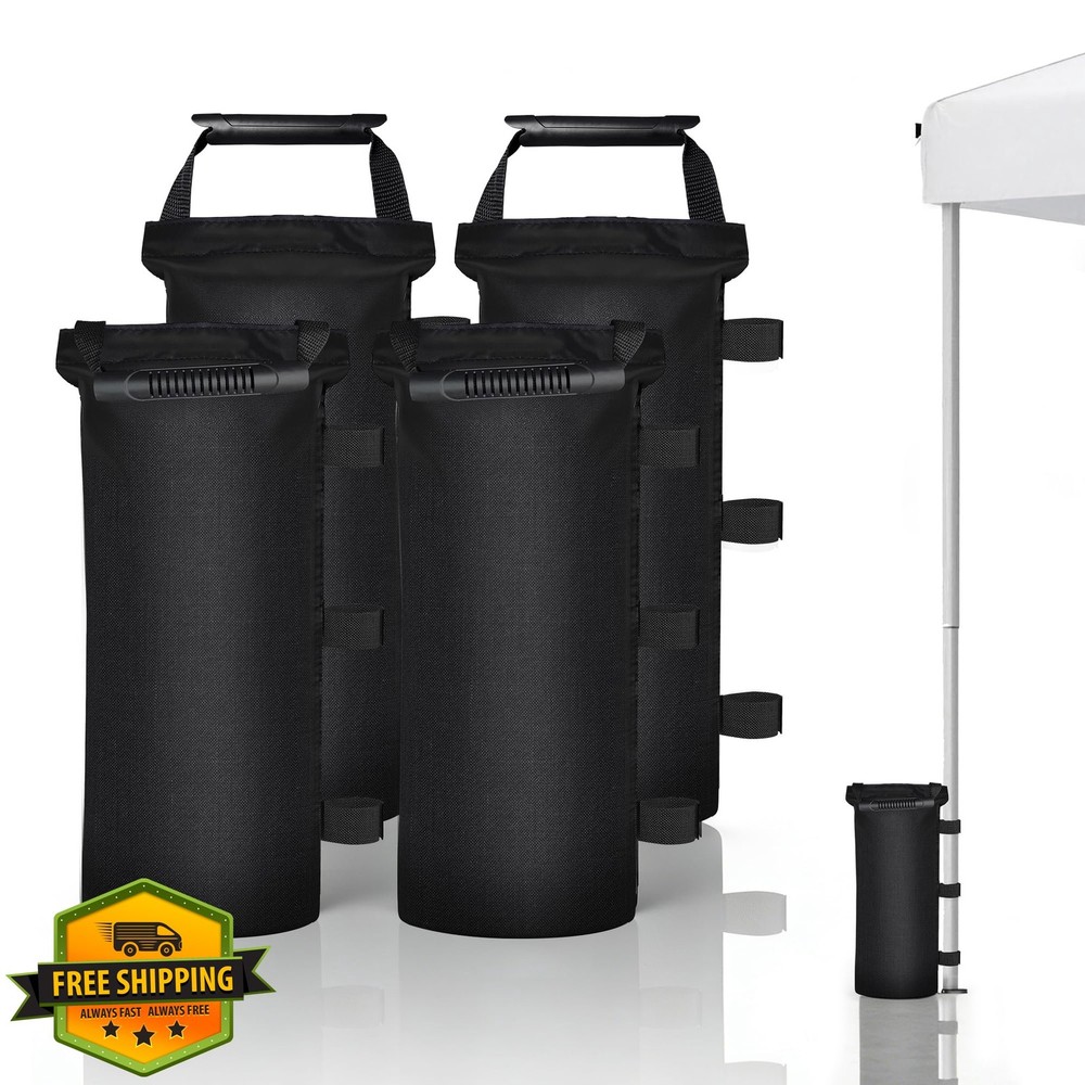 4pk Canopy Weights Sand Bags, Windproof Pop Up Tent (No Sand) 112 LBS