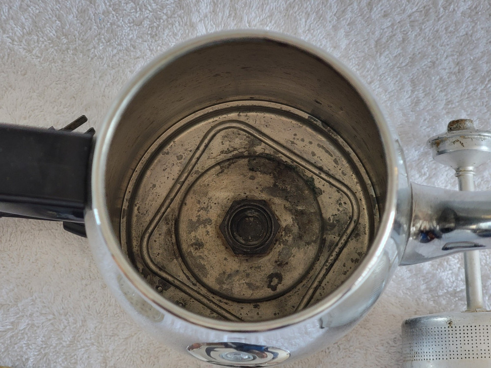 Vintage Coffeematic Universal Chrome Coffee Percolator Adjustable Strength B4448