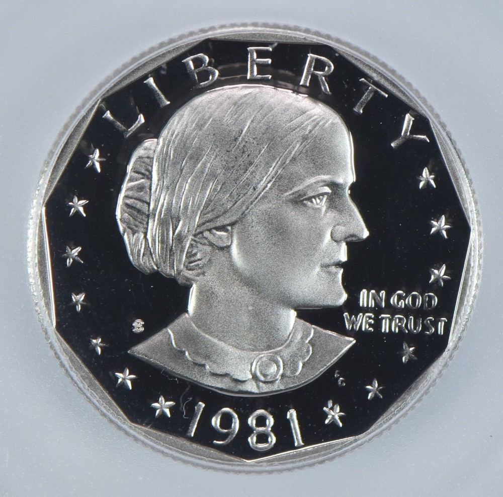1981-S Susan B Anthony $1 Type 2 PR70 DCAM ICG
