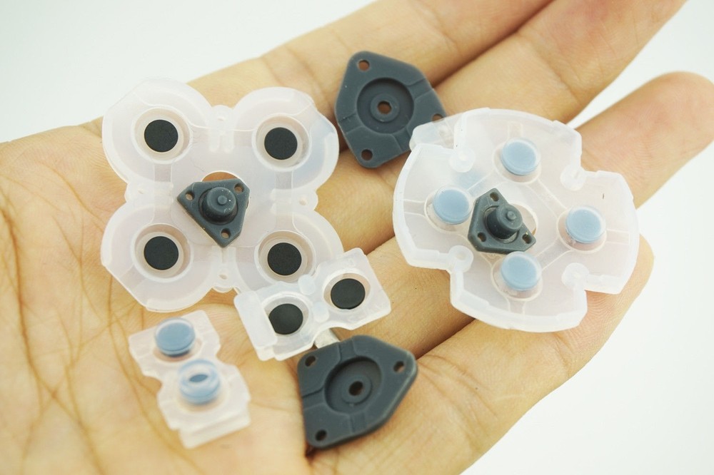 1Set Rubber Conductive Pad Silicon Buttons For Sony PS4 Wireless Controller C