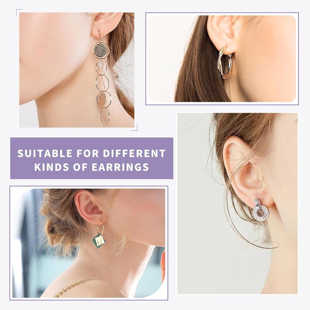 200PCS Clear Silicone Earring Backs - Hypoallergenic, Comfortable & Secure